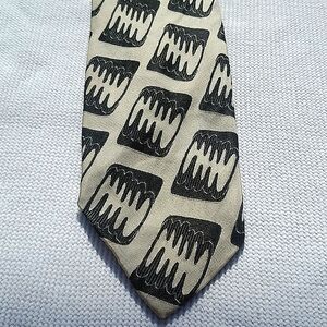 Vintage 1950s Rhodia acetate Italy wide FAT 4" tie 58"